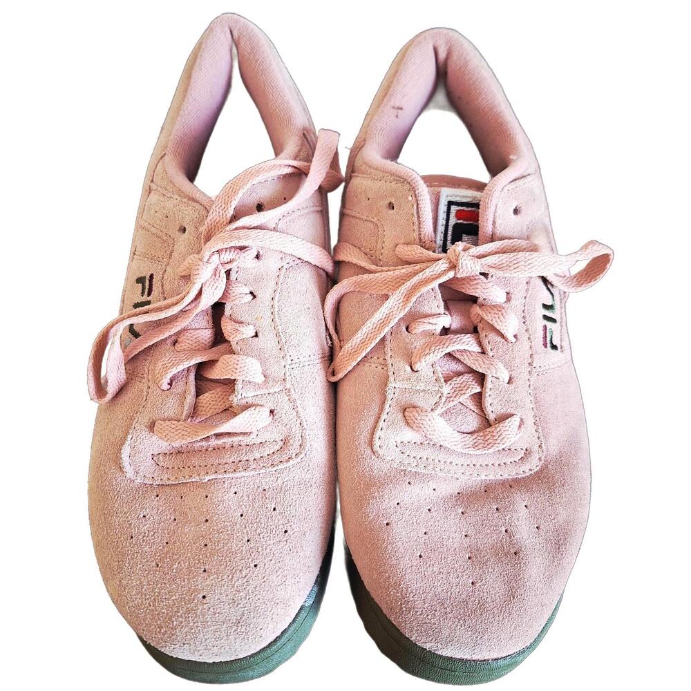 Fila Fit Ripple Lace-Up Shoes Pink Shadow/Drygrass/Tibetan Red Men's Size‎ 8